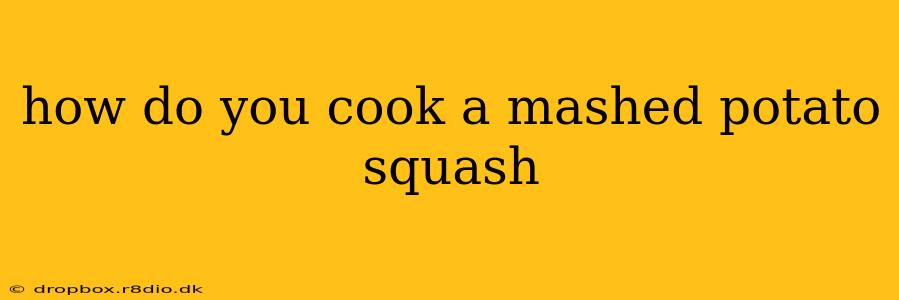 how do you cook a mashed potato squash