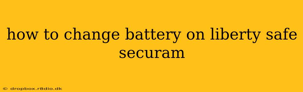 how to change battery on liberty safe securam