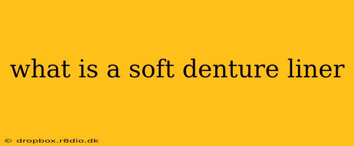 what is a soft denture liner